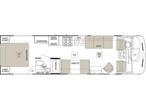 Floorplan - 2004 Thor Hurricane 30 Q