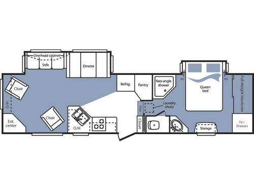 Floorplan - 2007 Keystone RV Cougar 311RLS