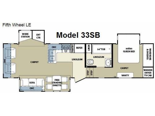 Cardinal LE 33SB Floorplan