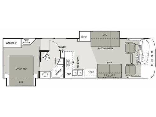 Floorplan - 2008 Four Winds RV Hurricane 31H