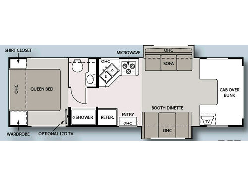 Floorplan - 2008 Four Winds RV Four Winds 5000 29R