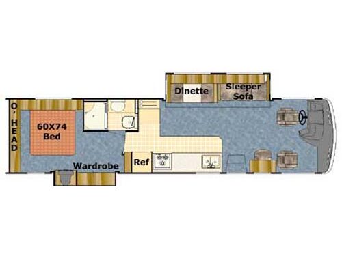Floorplan - 2005 Gulf Stream RV Crescendo 8356