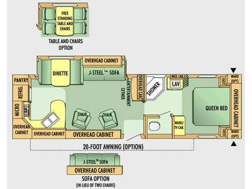 Floorplan - 2008 Jayco Jay Flight G2 31 RKS