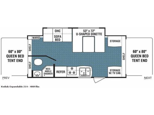 Floorplan - 2008 Dutchmen RV Kodiak 214