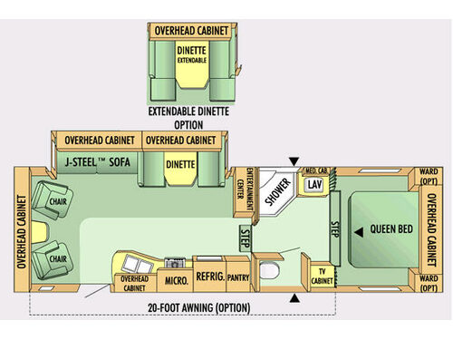 Eagle Super Lite 28.5 RLS Floorplan