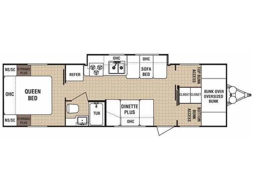Floorplan - 2008 Dutchmen RV Lite 29J-GS