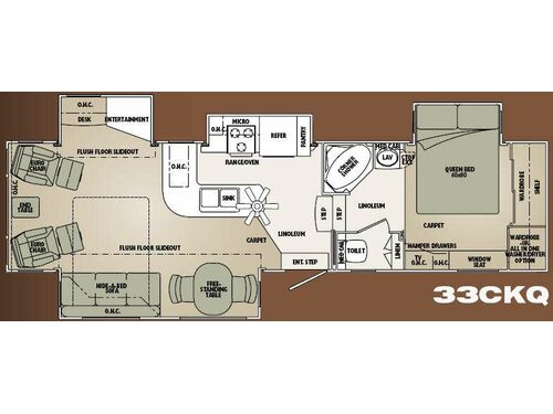 Floorplan - 2008 Carriage Cameo F33CKQ