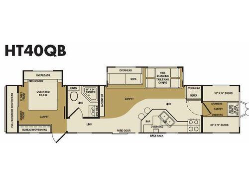 Hampton HT40QB Floorplan