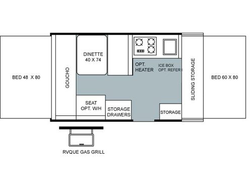 Floorplan - 2004 Forest River RV Rockwood 1904