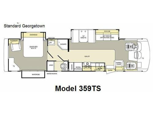 Floorplan - 2007 Forest River RV Georgetown 359TS