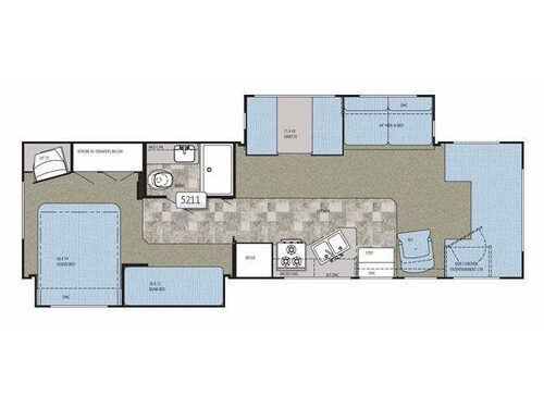 Floorplan - 2008 Gulf Stream RV Endura 6341