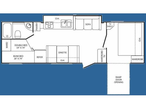 Floorplan - 2008 Keystone RV Outback 29KBH