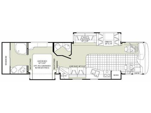 Floorplan - 2008 Fleetwood RV Bounder Diesel 38F