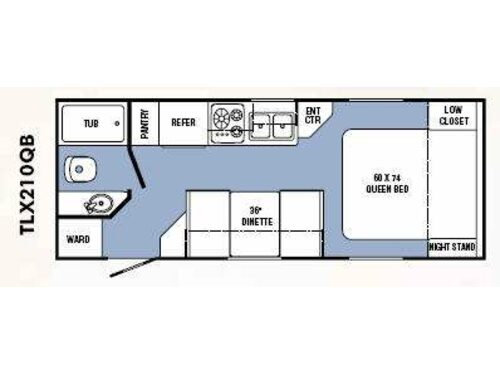 Trail-Lite Crossover TLX210QB Floorplan