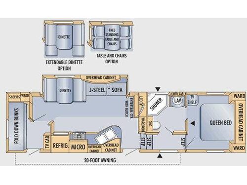 Eagle Super Lite 28.5RLS Floorplan