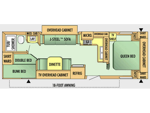 Jay Flight 28 BHS Floorplan