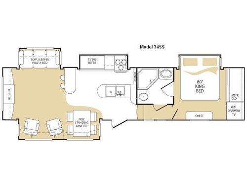 Everest 345S Floorplan