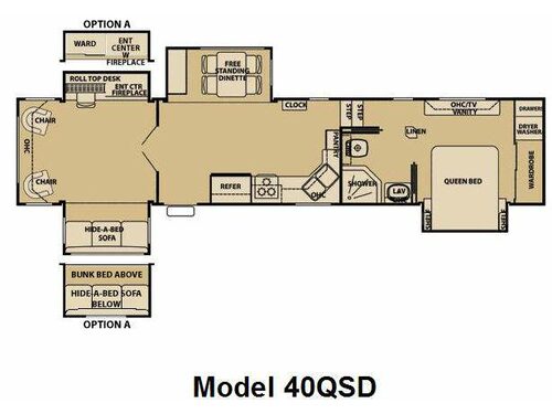 Day Dreamer 40QSD Floorplan