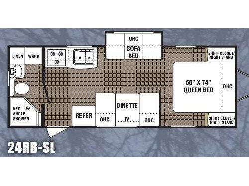 Kodiak 24RB-SL Floorplan