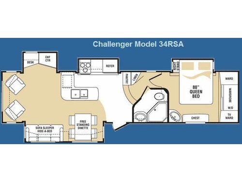 Floorplan - 2009 Keystone RV Challenger 34RSA