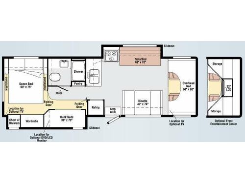 Floorplan - 2009 Winnebago Access 31J