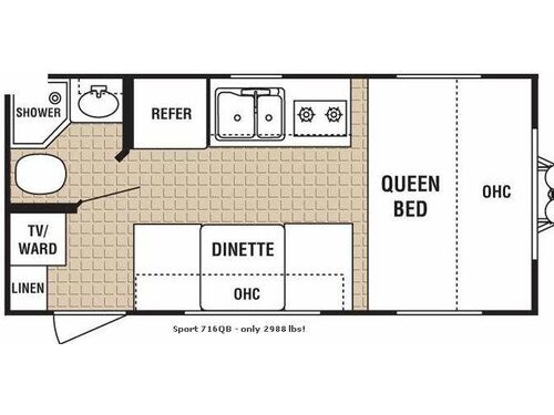 Floorplan - 2009 Dutchmen RV Sport 716QB