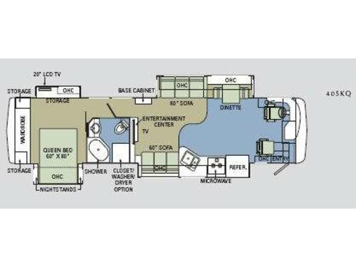 Floorplan - 2008 Holiday Rambler Endeavor 40 SKQ