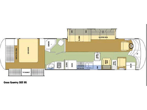 Floorplan - 2009 Coachmen RV Sportscoach Cross Country 382 DS