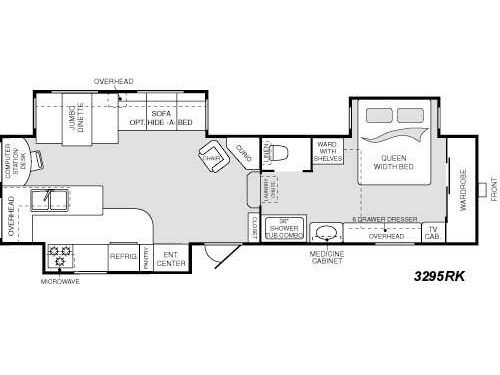 Floorplan - 2005 Keystone RV Montana 3295 RK