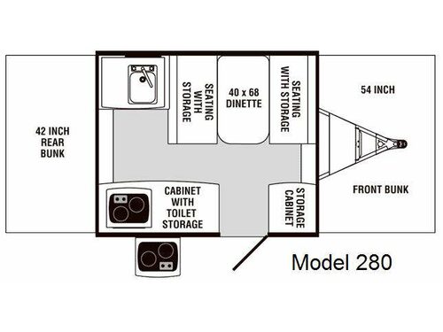 Floorplan - 2009 Palomino P-Series 280