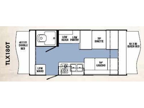 Floorplan - 2009 R-Vision Trail-Lite Crossover TLX180T