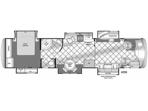 Floorplan - 2009 Damon Tuscany 4056