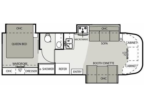 Floorplan - 2009 Four Winds RV Chateau Citation 29BG