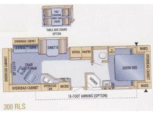 Floorplan - 2009 Jayco Eagle Super Lite 308RLS
