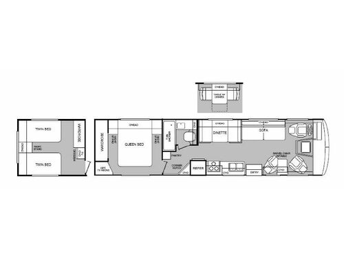 Floorplan - 1999 Fleetwood RV Bounder 34J