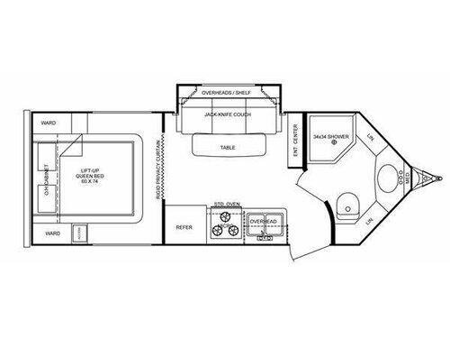 Floorplan - 2009 Cruiser ViewFinder V-21FB