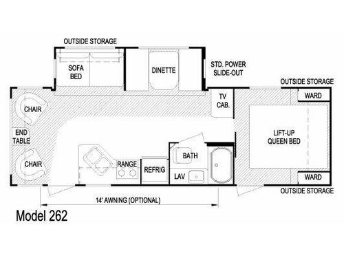 Floorplan - 2009 Skyline Layton 262