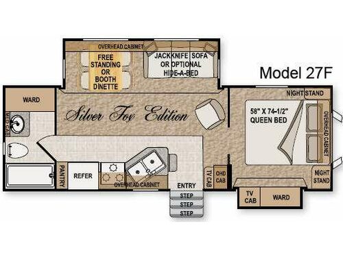 Floorplan - 2009 Northwood Arctic Fox 27F
