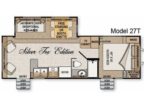 Floorplan - 2009 Northwood Arctic Fox 27T