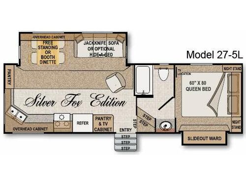 Floorplan - 2009 Northwood Arctic Fox 27-5L