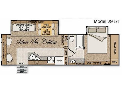 Floorplan - 2009 Northwood Arctic Fox 29-5T