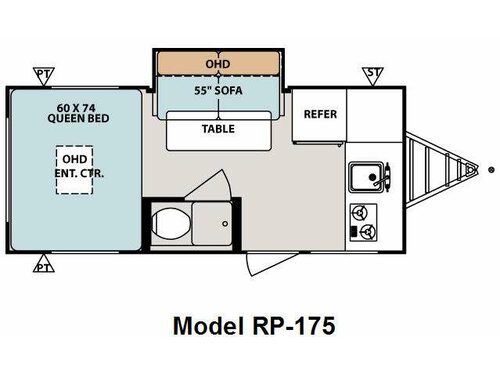 R Pod RP 175 Floorplan