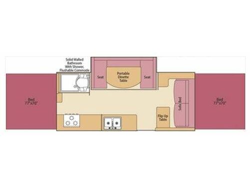Floorplan - 2009 Coleman The Highlander Series Avalon