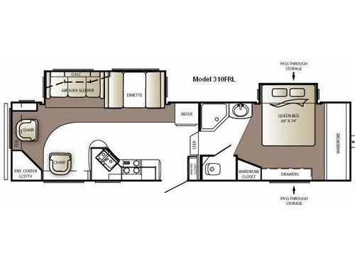 Outback Sydney Edition 310FRL Floorplan