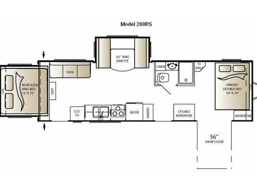 Floorplan - 2010 Keystone RV Outback 280RS