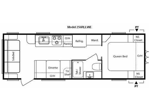 Floorplan - 2010 Keystone RV Springdale 256RLLWE