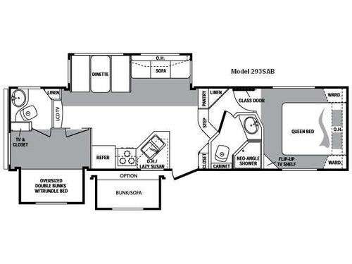 Cougar 293SAB Floorplan