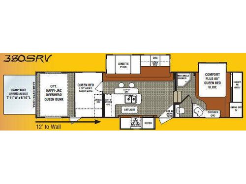 Floorplan - 2010 Dutchmen RV NTense 380SRV