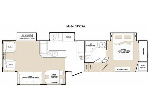 Floorplan - 2010 Keystone RV Montana 3455 SA