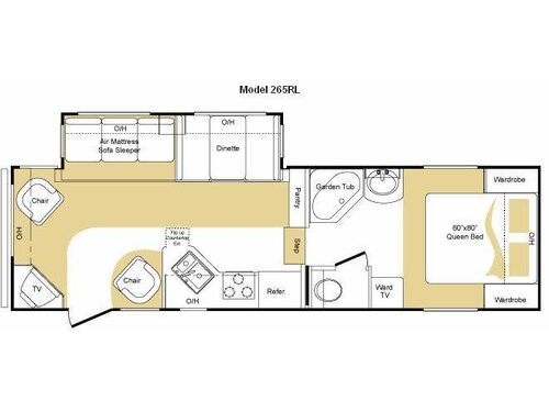 Floorplan - 2010 Keystone RV Laredo 265RL